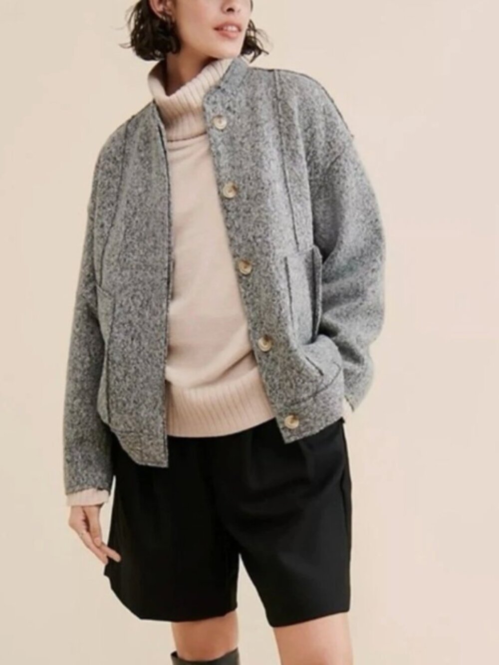 Free People Willow Bomber Jacket - Picture 2 of 11